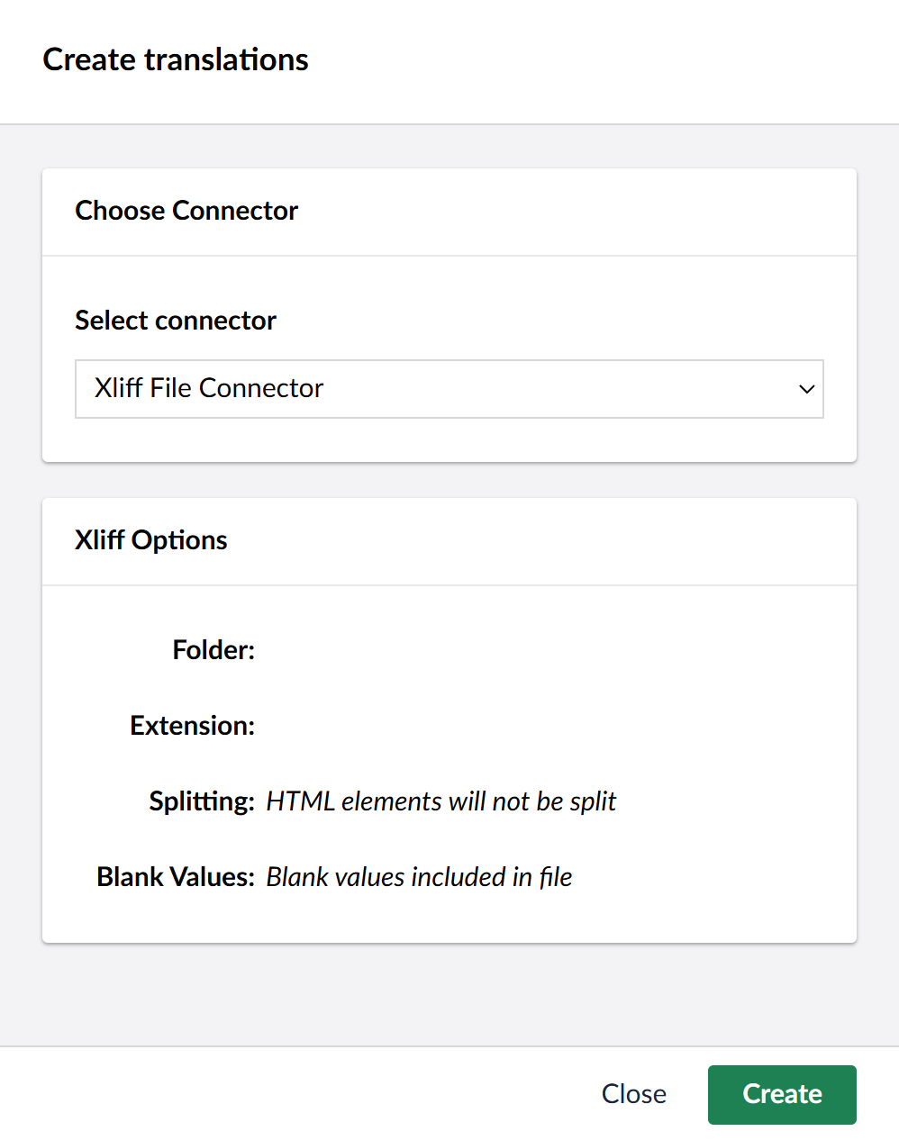 Connector options