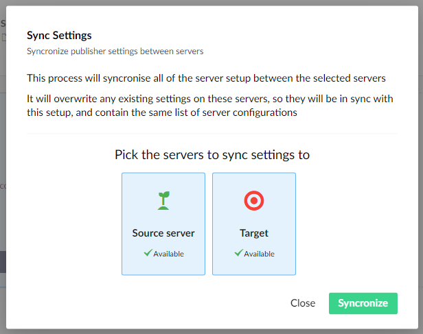 Sync Settings